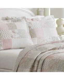Laura Ashley Celina Patchwork 3Pc Quilt Set Home 7 Laura Ashley Celina Patchwork 3Pc Quilt Set Home -Laura Ashley 3030029875 RLLD 3