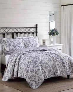 Laura Ashley Delila Quilt/Sham Set Home