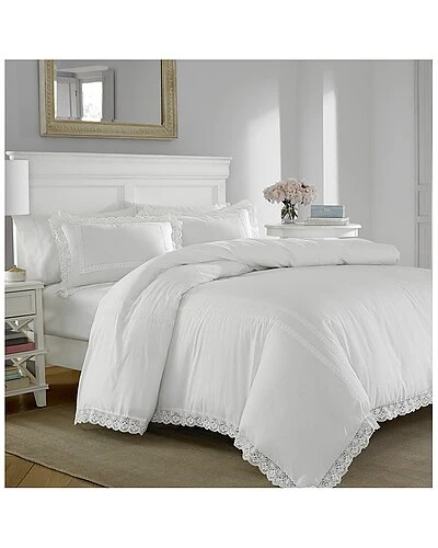 Laura Ashley Nnabella 3pc White Comforter Set Home 1 Laura Ashley Nnabella 3pc White Comforter Set Home