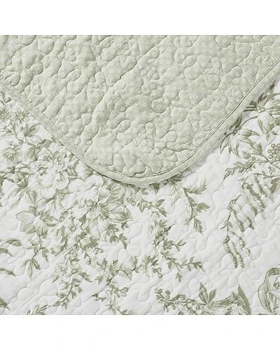 Laura Ashley Bedford 100% Cotton Reversible Quilt Set Home 2 Laura Ashley Bedford 100% Cotton Reversible Quilt Set Home - Image 2