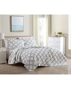 Laura Ashley Ntoinette 3Pc Dandelion Quilt Set Home