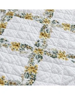 Laura Ashley Ntoinette 3Pc Dandelion Quilt Set Home -Laura Ashley 3030067370 RLLD 5