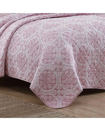 Laura Ashley 3Pc Rose Quilt Set Home 4 Laura Ashley 3Pc Rose Quilt Set Home - Image 4