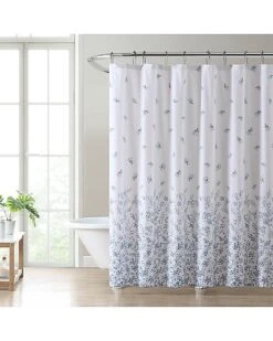 Laura Ashley Flora Cotton Twill Shower Curtain Home