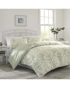 Laura Ashley Natalie 100% Cotton Duvet Cover Bonus Set Home