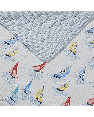 Laura Ashley Oy Of Cotton Reversible Quilt Set Home 2 Laura Ashley Oy Of Cotton Reversible Quilt Set Home - Image 2