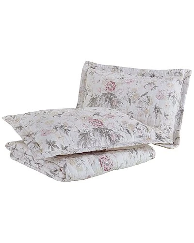 Laura Ashley Breezy Floral Of Cotton Reversible Quilt Set Home 3 Laura Ashley Breezy Floral Of Cotton Reversible Quilt Set Home - Image 3