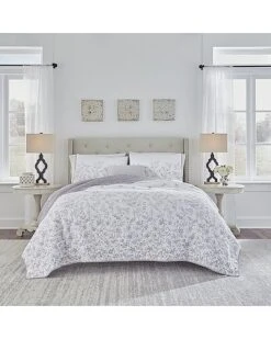 Laura Ashley Flora Of Cotton Reversible Quilt Set Home