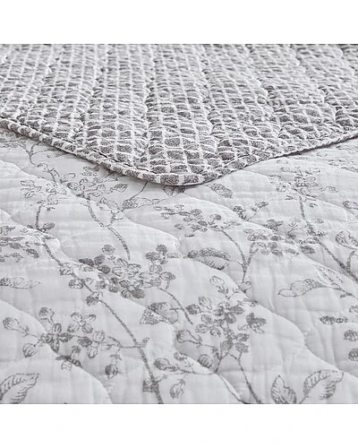 Laura Ashley Flora Of Cotton Reversible Quilt Set Home 2 Laura Ashley Flora Of Cotton Reversible Quilt Set Home - Image 2
