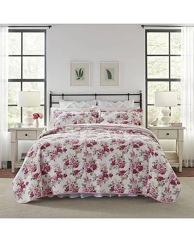 Laura Ashley Idia Of Cotton Reversible Quilt Set Home 1 Laura Ashley Idia Of Cotton Reversible Quilt Set Home