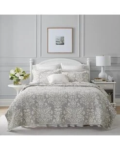 Laura Ashley Rowland Of Cotton Reversible Quilt Set Home