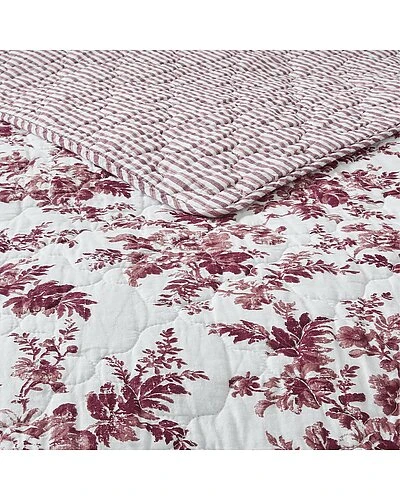 Laura Ashley Nnalise Cotton Reversible Quilt Set Home 2 Laura Ashley Nnalise Cotton Reversible Quilt Set Home - Image 2