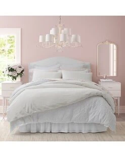 Laura Ashley Solid Fur Like Duvet Cover Set Home