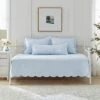 Laura Ashley Solid Trellis 100% Cotton Daybed Cover Set Home