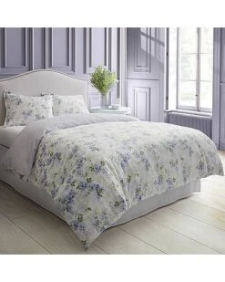 Laura Ashley Wisteria Microfleece Duvet Cover Set Home