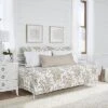 Laura Ashley Bedford 100% Cotton Quilted Daybed Cover Set Home
