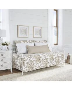 Laura Ashley Bedford 100% Cotton Quilted Daybed Cover Set Home