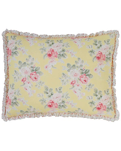 Laura Ashley Melany Yellow Standard Sham Home 1 Laura Ashley Melany Yellow Standard Sham Home