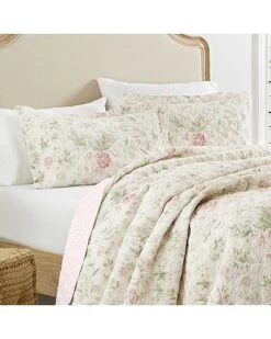 Laura Ashley Breezy Floral 3Pc Quilt Set Home 7 Laura Ashley Breezy Floral 3Pc Quilt Set Home -Laura Ashley 3030524864 RLLD 3