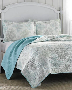 Laura Ashley Saltwater Quilt Set Home