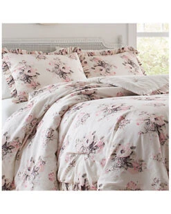 Laura Ashley Viola Light Beige Comforter/Sham Set Home