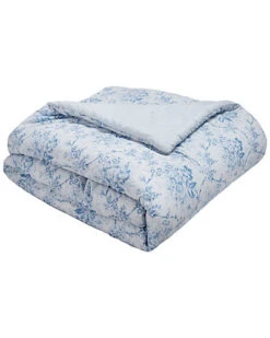 Laura Ashley Nina Blue Comforter/Sham Bonus Set Home