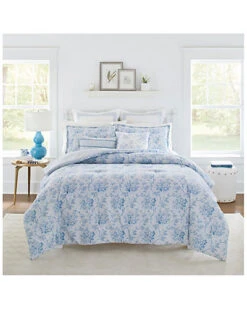 Laura Ashley Nina Blue Comforter/Sham Bonus Set Home -Laura Ashley 3030701112 RLLD 3