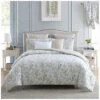Laura Ashley Indy Green Comforter/Sham Bonus Set Home