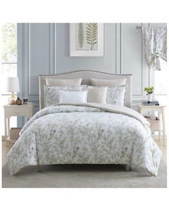 Laura Ashley Indy Green Comforter/Sham Bonus Set Home