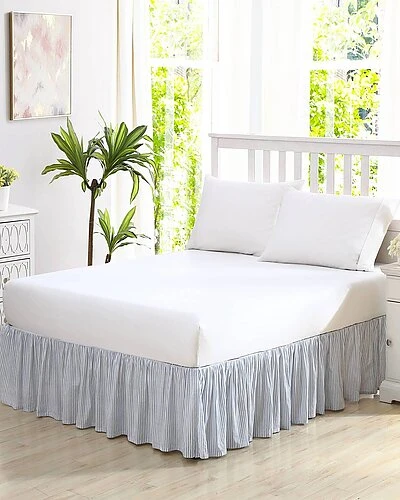 Laura Ashley Classics Blue Bed Skirt Home 1 Laura Ashley Classics Blue Bed Skirt Home