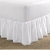 Laura Ashley Crochet Ruffle White Bed Skirt Home