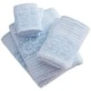 Laura Ashley Forever Eyelet 6Pc Blue Towel Set Home