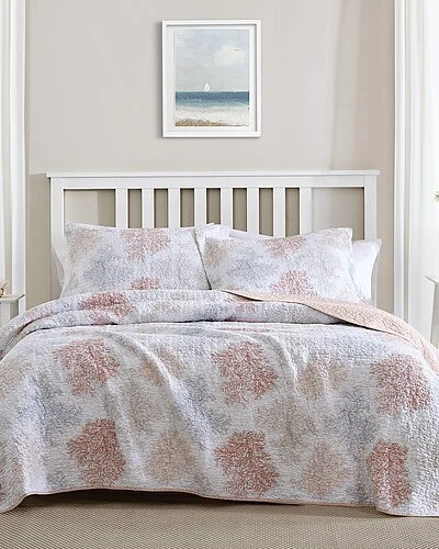 Laura Ashley Saltwater 3Pc Quilt Set Home 1 Laura Ashley Saltwater 3Pc Quilt Set Home