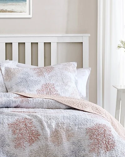 Laura Ashley Saltwater 3Pc Quilt Set Home 3 Laura Ashley Saltwater 3Pc Quilt Set Home - Image 3