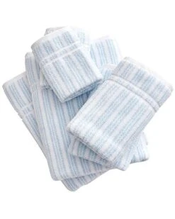 Laura Ashley Sienna 6Pc White Towel Set Home