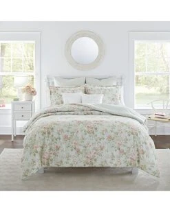 Laura Ashley Madelynn 7Pc Duck Egg Comforter Set Home