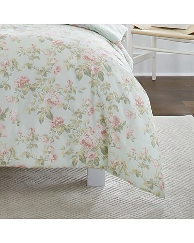 Laura Ashley Madelynn 7Pc Duck Egg Comforter Set Home 2 Laura Ashley Madelynn 7Pc Duck Egg Comforter Set Home - Image 2