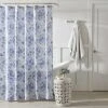 Laura Ashley Mila Blue Shower Curtain Home
