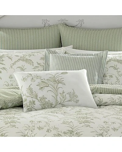 Laura Ashley Natalie 7Pc Sage Comforter Set Home 2 Laura Ashley Natalie 7Pc Sage Comforter Set Home - Image 2
