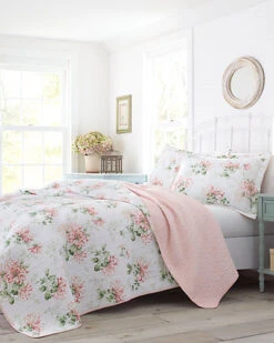 Laura Ashley Honeysuckle Quilt Set Home