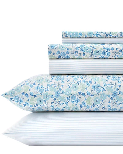 Laura Ashley Stripe 6pc Sheet Set Home 1 Laura Ashley Stripe 6pc Sheet Set Home