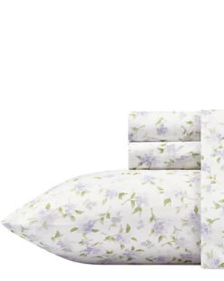 Laura Ashley Virginia Flannel Sheet Set Home