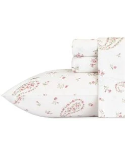 Laura Ashley Bristol Paisley T300 Pnk Sheet Set Home