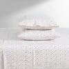 Laura Ashley Evie 100% Cotton 300 Thread Count Sateen Sheet Set Home