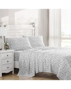 Laura Ashley Sarsprig 100% Cotton 300 Thread Count Sateen Sheet Set Home