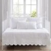 Laura Ashley Solid Trellis Of Cotton 4 Piece Daybed Cover Set Home