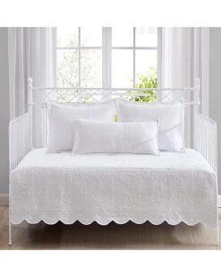 Laura Ashley Solid Trellis Of Cotton 4 Piece Daybed Cover Set Home