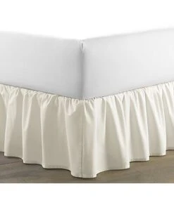 Laura Ashley Solid Of Cotton Ruffled Bedskirt Home