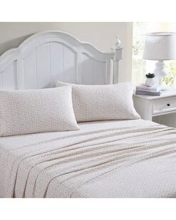 Laura Ashley Evie Cotton Flannel Sheet Set Home