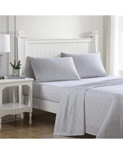 Laura Ashley Emogene Cotton Percale Sheet Set Home